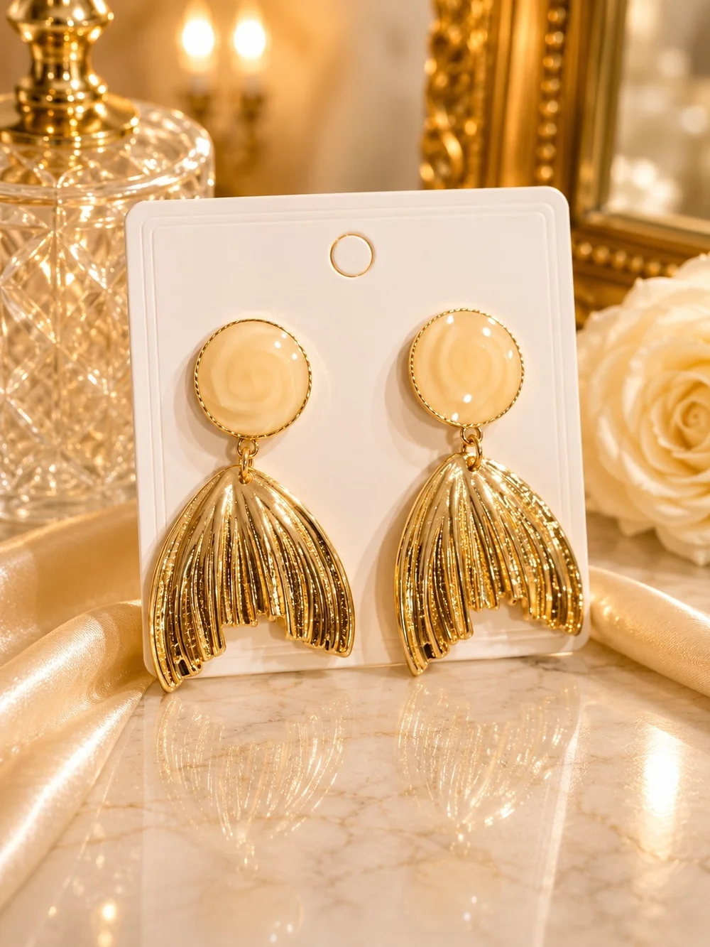 🧜‍♀️ Mermaid Tail Drop Earrings - Women Jewelry